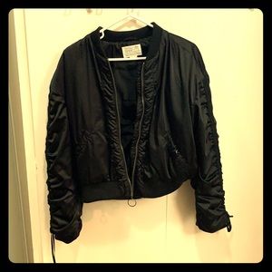 Black puff jacket